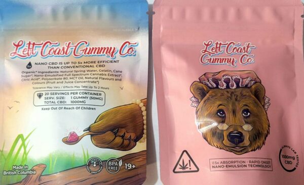 Left Coast CBD Gummie - 1000mg (20pcs)